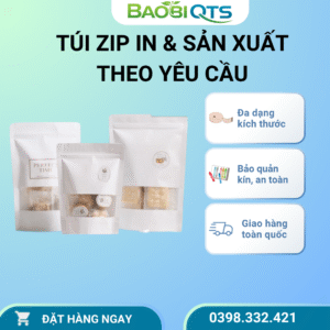 Túi Zip In Và Sản Xuất Theo Yêu Cầu