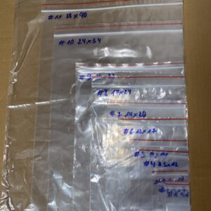 túi zipper chỉ đỏ